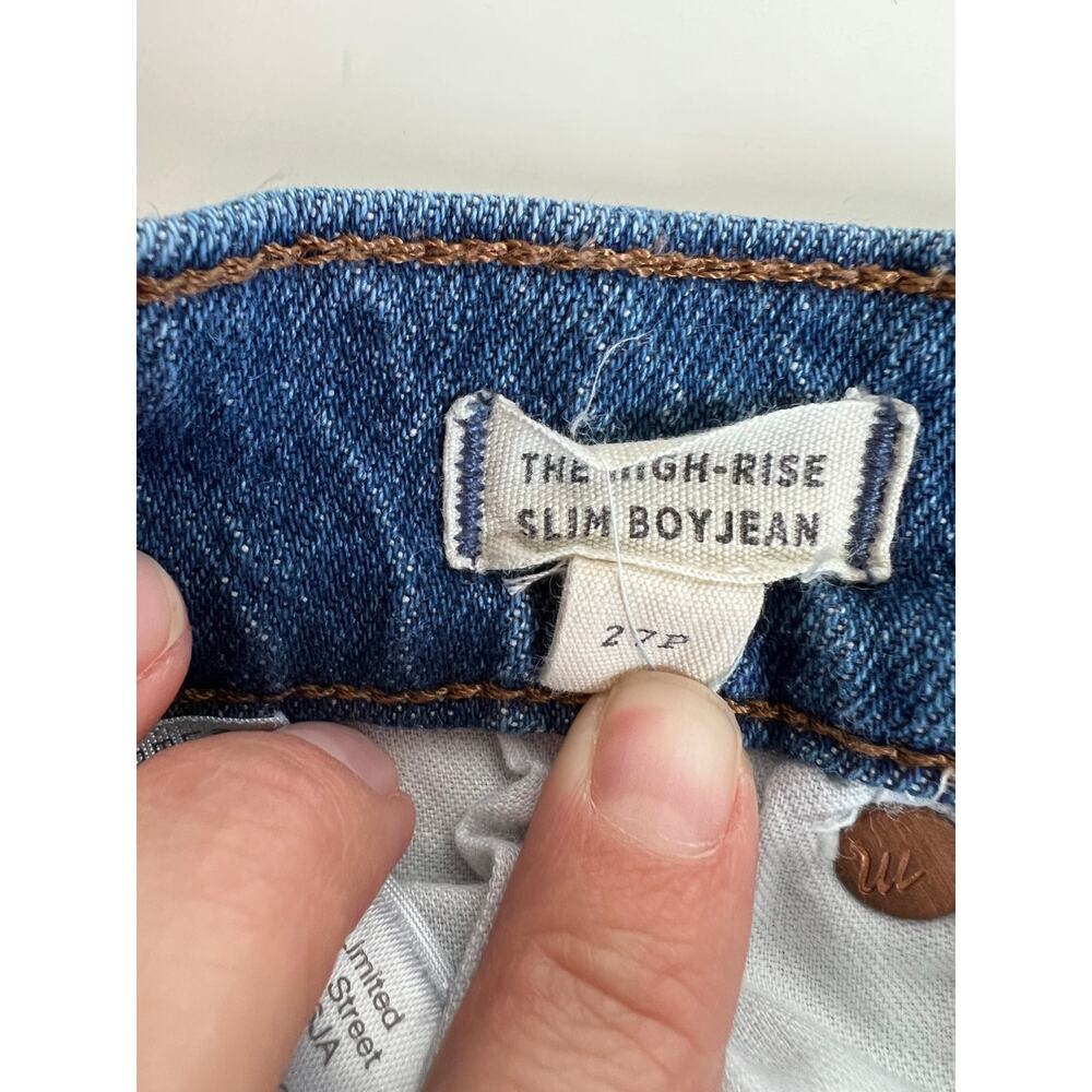 Madewell Jeans - The Highrise Slim Boyjean - Women's Size 27P - Picture 6 of 6